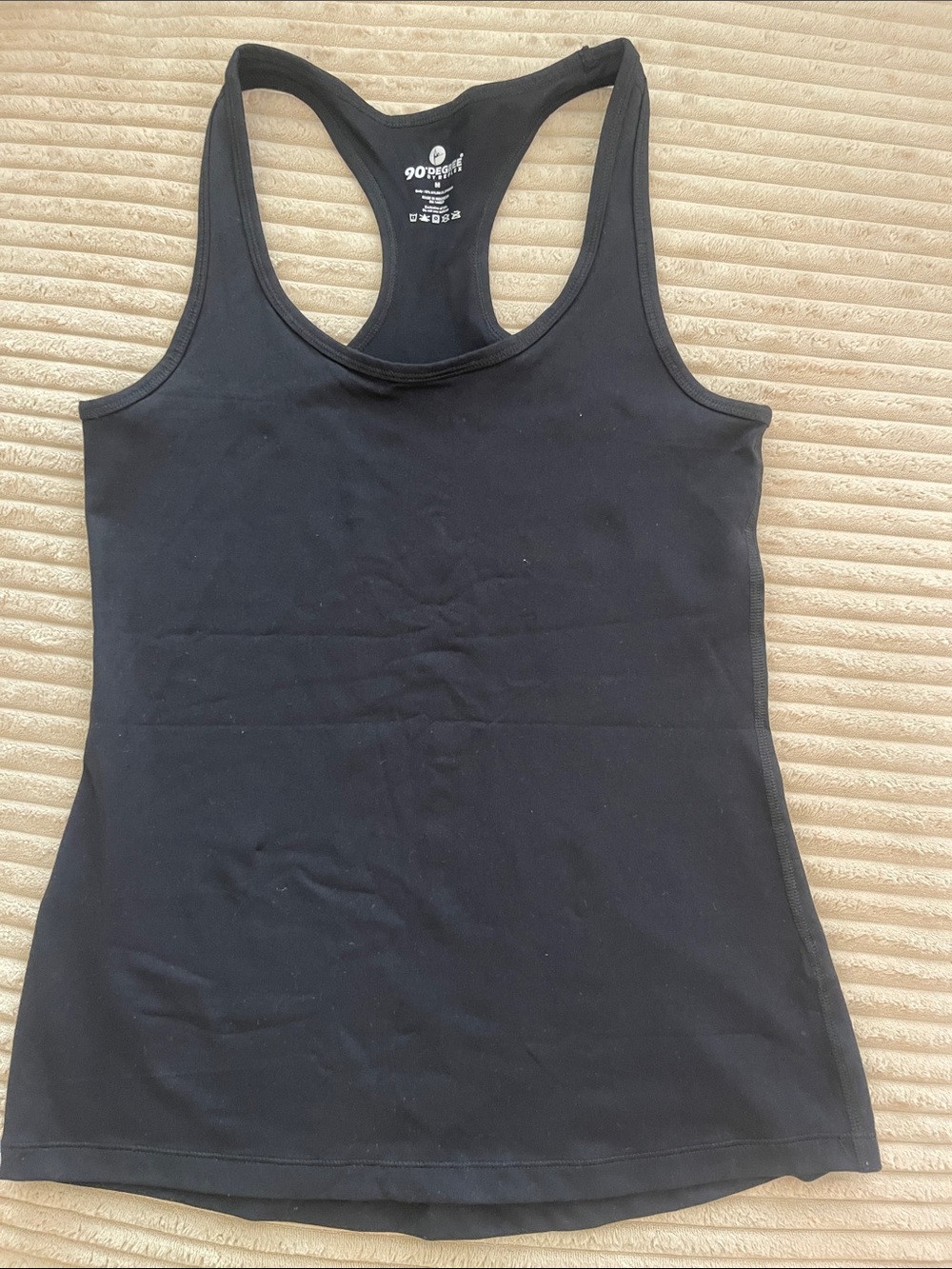 90 Degree By Reflex Black Racerback Performance Tank